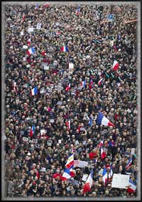je suis charlie - Paris crowd